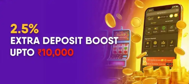 Extra 2.5% Amount On Every Deposit